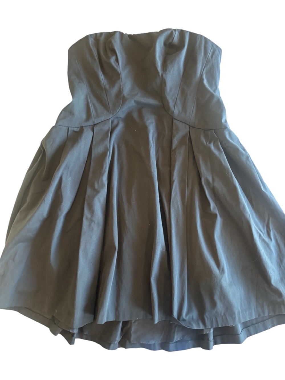 David Dixon Strapless Black Dress Pleated Corset LBD Plus Size 16 - Picture 8 of 10